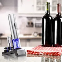 6-in-1 Wine Gift Set – Wine Lover’s Dream Includes Stainless Steel Electric Wine Bottle Opener, Electric Vacuum Wine Preserver, 2 Dated Cork Stoppers, Bonus Foil Cutter