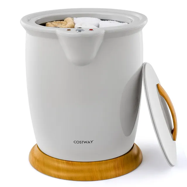 Costway Bathroom Towel Warmer Bucket With Fragrance Holder u0026 Auto Shut Off  Grey | Scarborough Town Centre