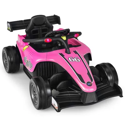 12v Kids Ride On Car Electric Racing Truck Remote Control W/ Mp3 & Lights Yellowpinkred