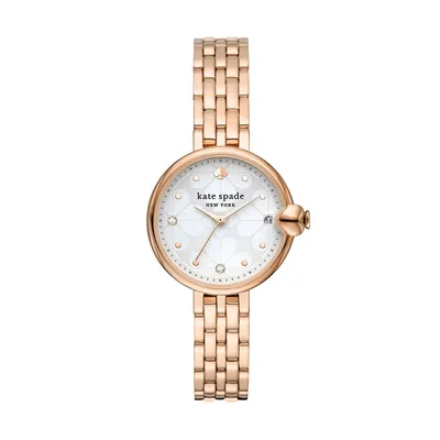 New York Women's Chelsea Park Three-hand Date, Rose Gold-tone Stainless Steel Watch