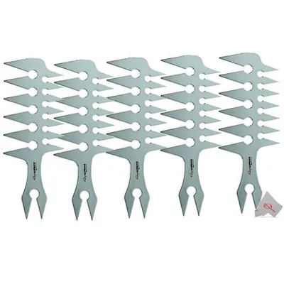 5x Barberology Wide Tooth Styling Comb Silver