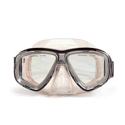 6.25" Malibu Black And Clear Pro Mask Swimming Pool Accessory For Adults