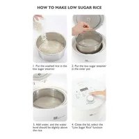 Low Sugar Rice Cooker 4 Cups