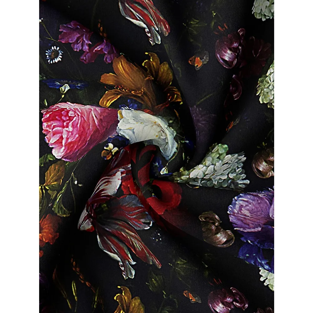 Crystal's Bouquet Black/Floral Bedding by 6ix Tailors • Heirloom