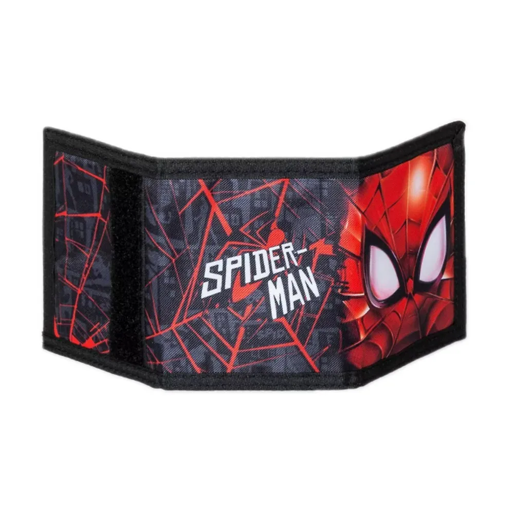 Bioworld Marvel Spider-man Logo Big Face Kids Canvas Wallet