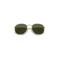 Hexagonal Titanium Polarized Sunglasses