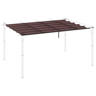 Replacement Canopy Cover For 9.8' X 13.1' Pergola Dark Grey