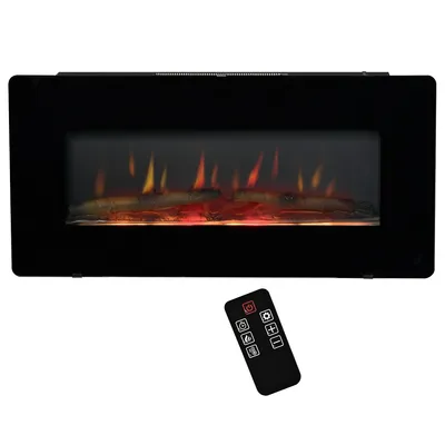 36'' Wall Mounted Electric Fireplace