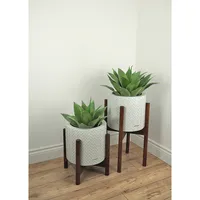 Faux Botanical Agave In Green 16 In. Height