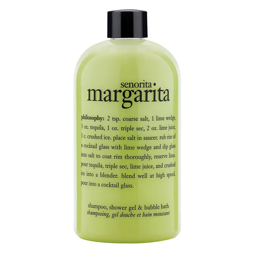 Senorita Margarita Shampoo, Shower Gel And Bubble Bath