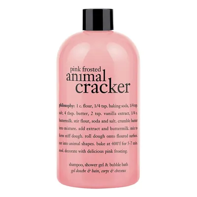 Pink Frosted Animal Cracker Shampoo, Shower Gel And Bubble Bath
