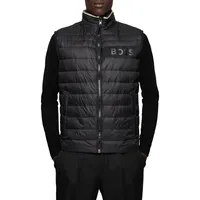 Regular-Fit Logo-Tape Quilted Vest