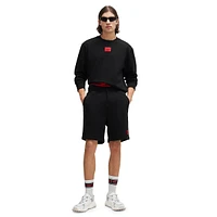 Cotton-Terry Regular-Fit Logo Label Shorts