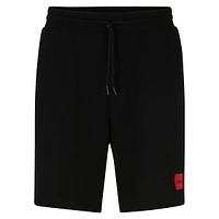 Cotton-Terry Regular-Fit Logo Label Shorts