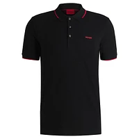 Slim-Fit Tipped Stretch-Cotton Piqué Polo Shirt