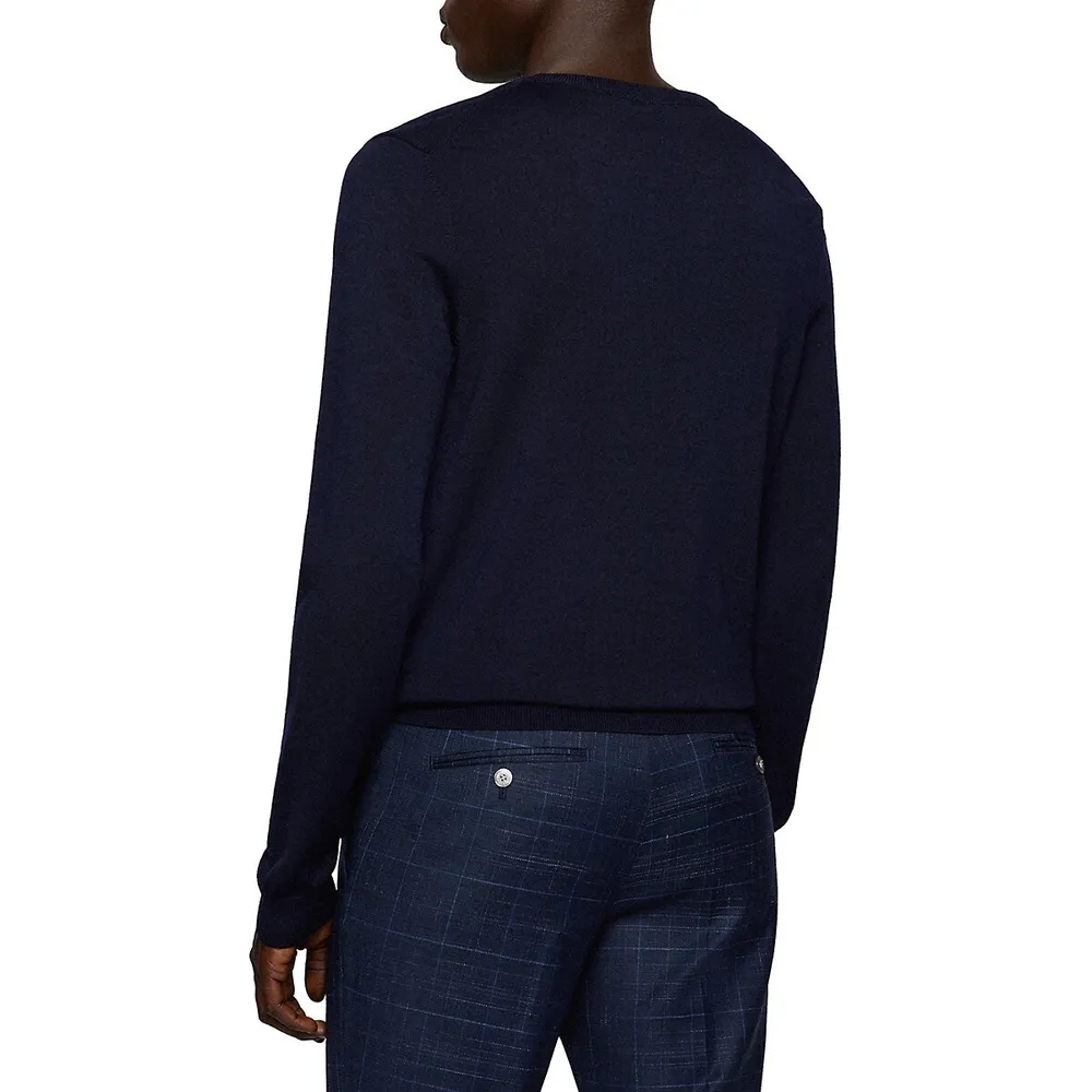 Slim-Fit Virgin Wool Sweater