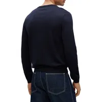 Slim-Fit Virgin Wool V-Neck Sweater