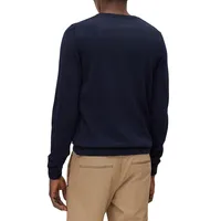 Slim-Fit Virgin Wool V-Neck Sweater