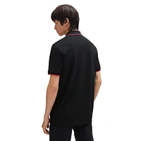 Slim-Fit Tipped Stretch-Cotton Piqué Polo Shirt