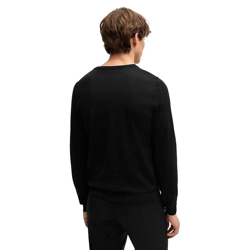 Slim-Fit Virgin Wool V-Neck Sweater