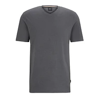 Mercerized-Cotton V-Neck T-Shirt