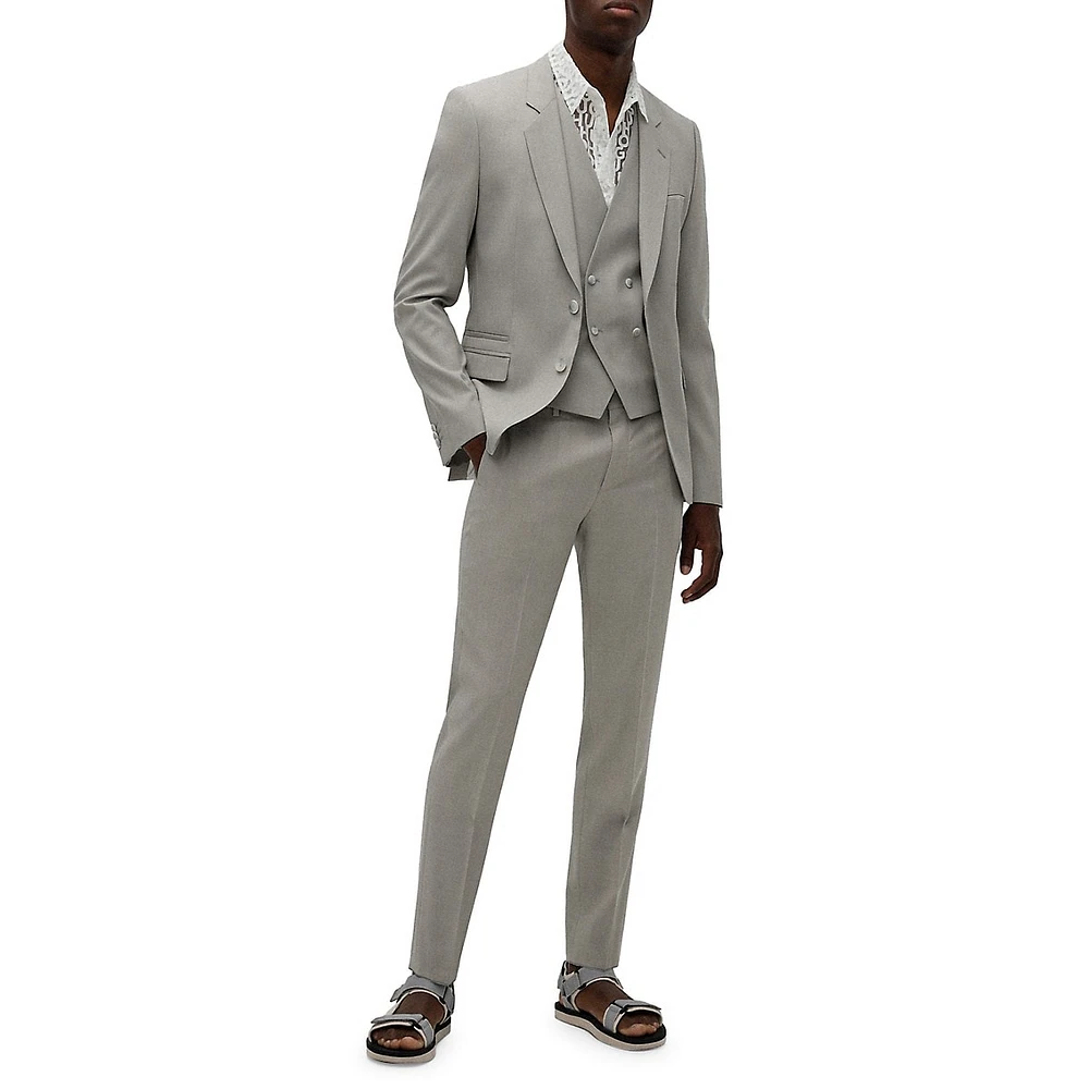 Extra Slim-Fit Virgin Wool 3-Piece Suit