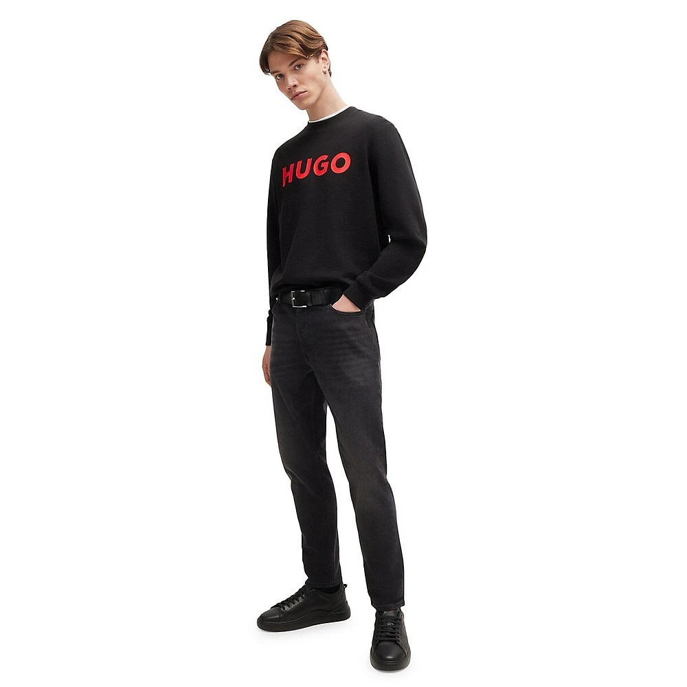 Crewneck Sweatshirt French Terry With Contrast Logo