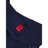 2-Piece Slim Fit Wool-Blend Blazer & Waistcoat Set