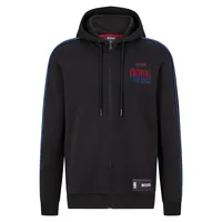 BOSS - BOSS & NBA cotton-blend zip-up hoodie