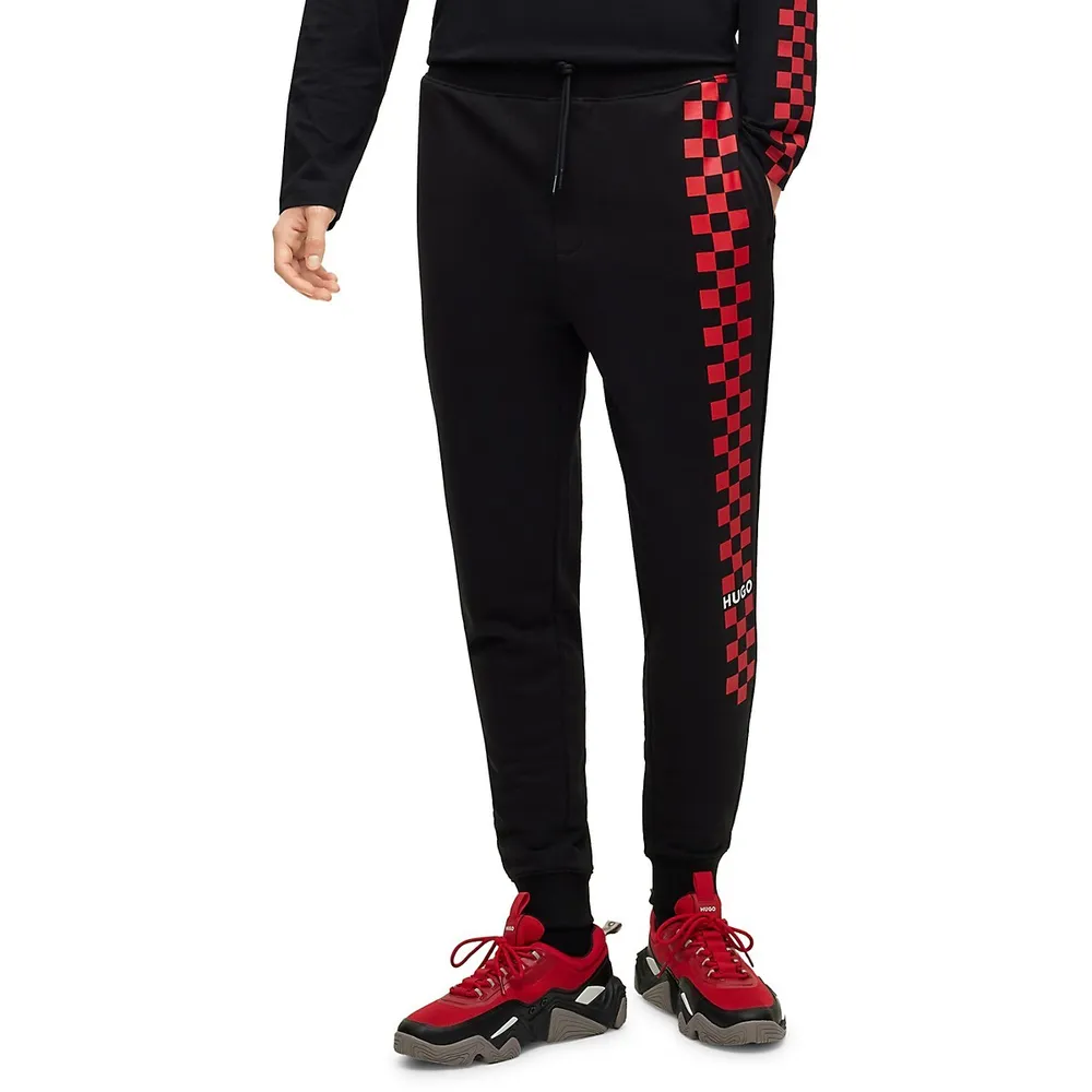 HUGO Duebec Straight-Fit French Terry Joggers