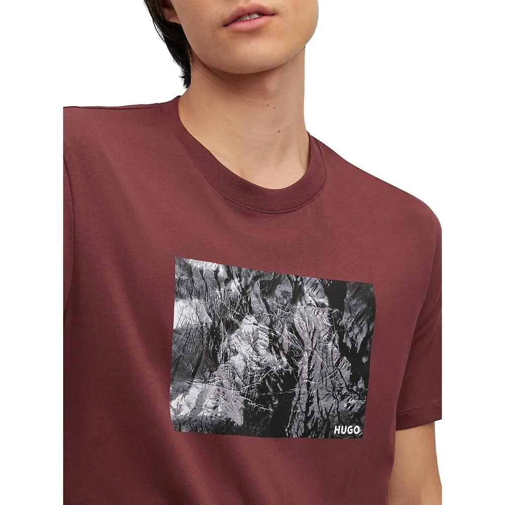 Block Graphic Crewneck T-Shirt