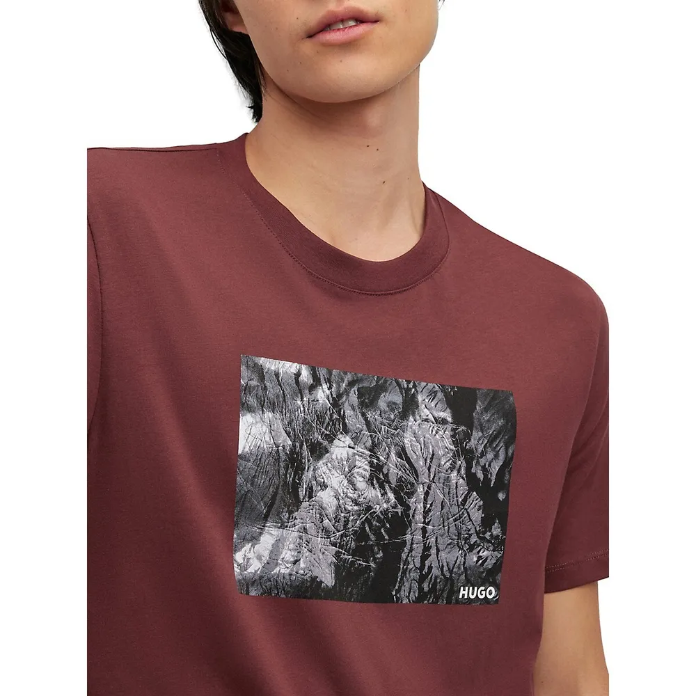 Block Graphic Crewneck T-Shirt