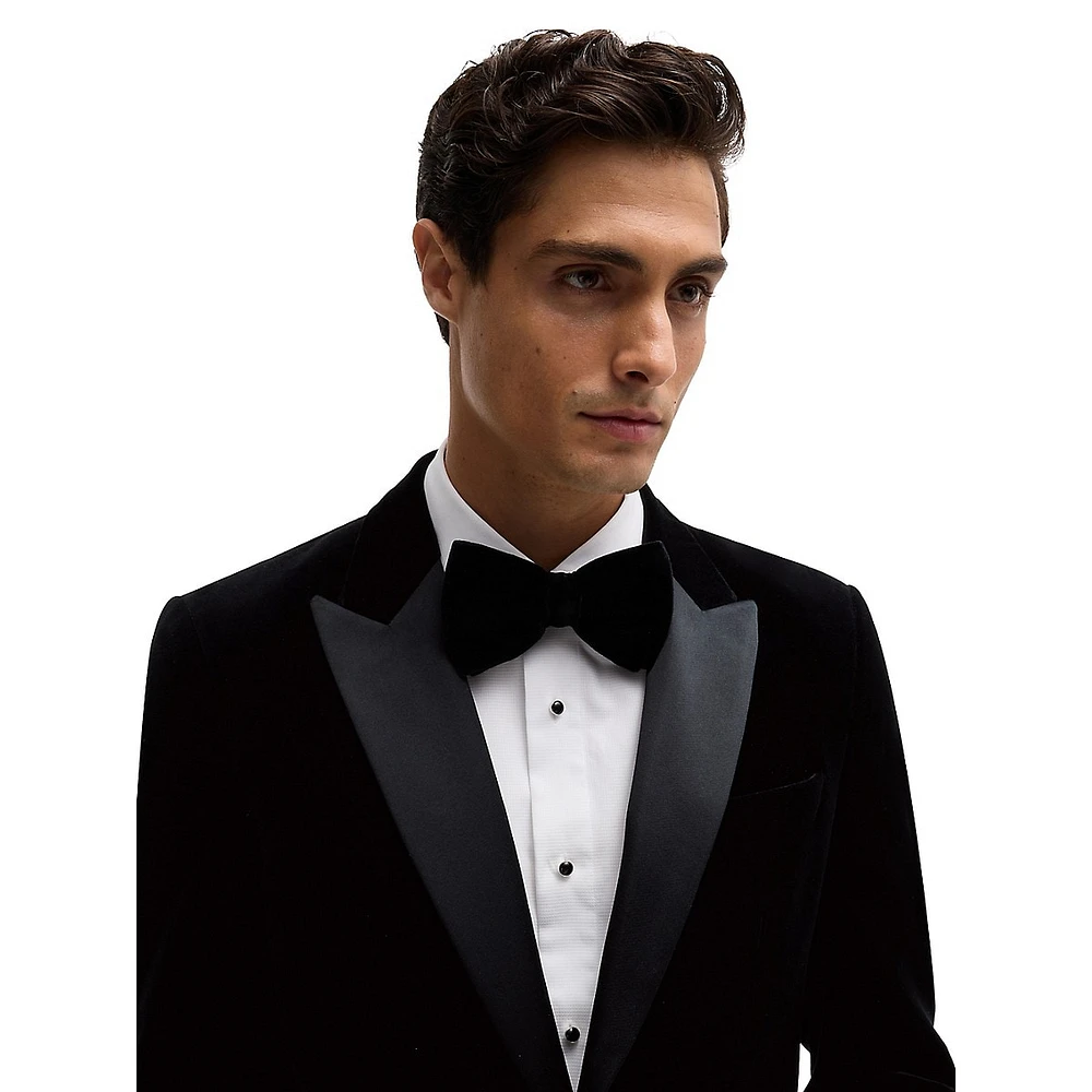 Slim-Fit Cotton-Velvet Tuxedo Jacket