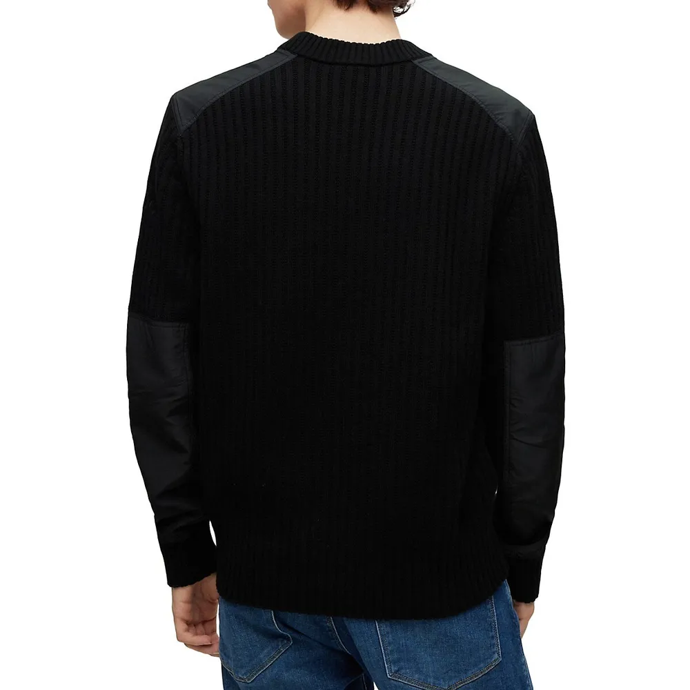 Relaxed-Fit Rib-Knit Sweater