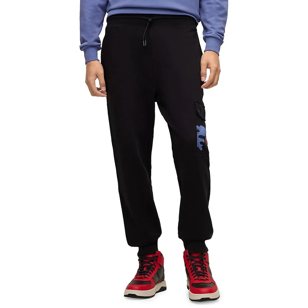 Dobcat Relaxed-Fit Cargo Track Pants