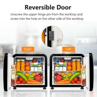 1.6 Cubic Feet Compact Refrigerator Reversible Door Mini Fridge