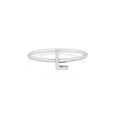 Initial Ring In Sterling Silver