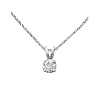 14K White Gold 0.33ct Diamond Pendant