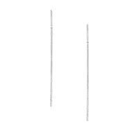 14K White Gold Linear Drop Earrings with 0.35 CT. T.W. Diamonds