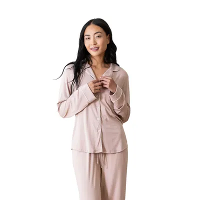 Top Only - Women's Bamboo Stretch Knit Classic Long Sleeve Pajama