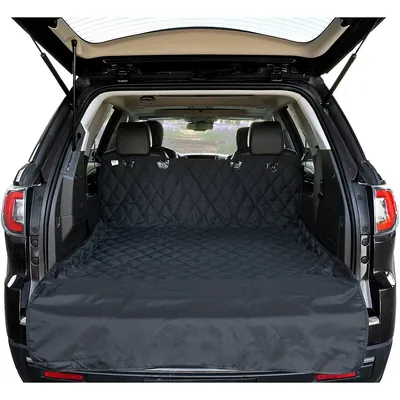 Suv Dog Cargo Liner Cover For Suvs And Cars, Waterproof Material, Non Slip Backing, Extra Bumper Flap Protector, Large Size - Universal Fit