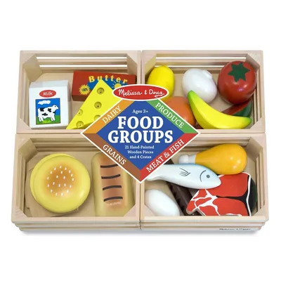 Food Groups Wooden Play Food Set