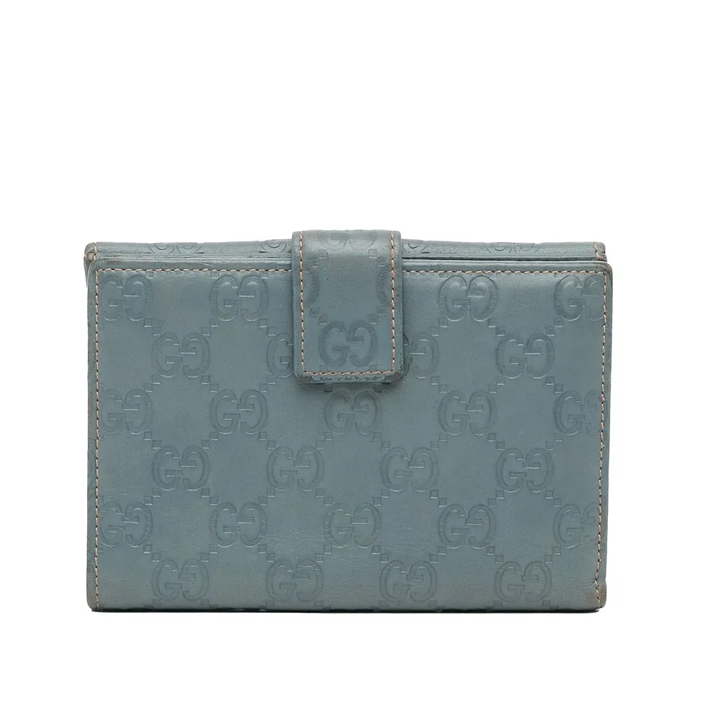 PRE LOVED] Gucci Women's Signature Bifold Wallet in Guccissima Canvas