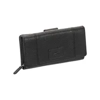 Pebbled Ladies’ Rfid Medium Clutch Wallet