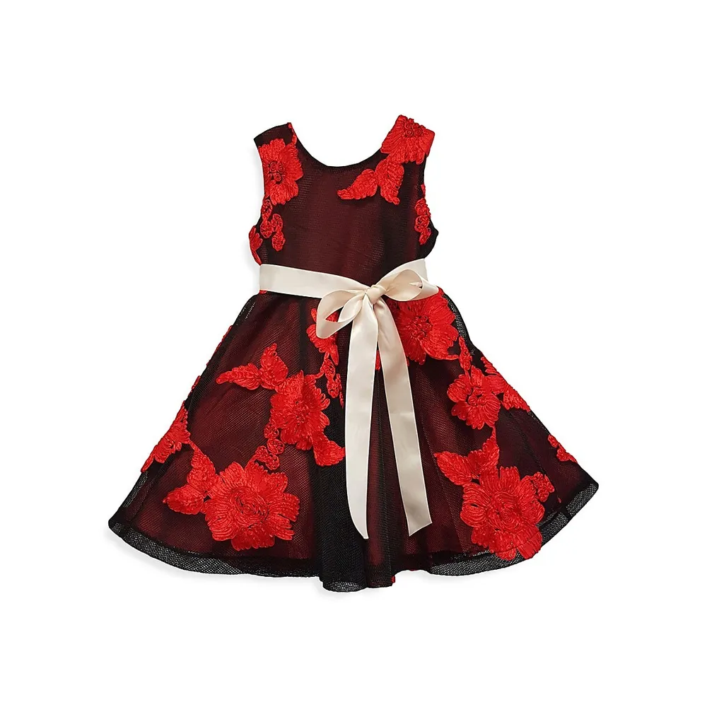 Little Girl's & Rosalee Embroidered Dress