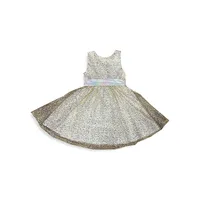 Girl's Sleeveless Sequin Princess Dress