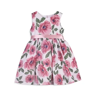 Girl's Mona Floral Flared Dress