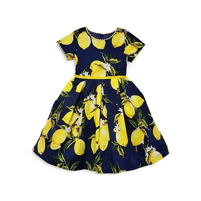 ​Girl's Lemona Floral Print Pleated Dress