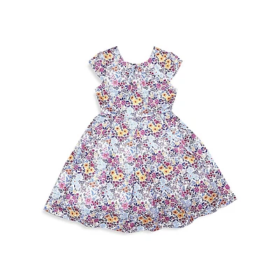 Little Girl's Floral Fit-&-Flare Dress