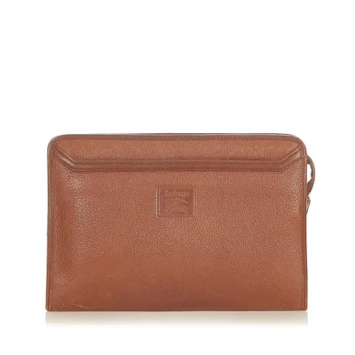 Pre-loved Leather Clutch Bag